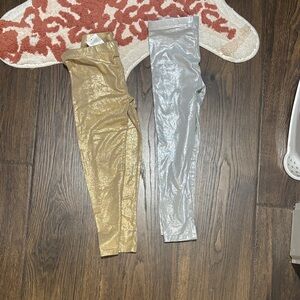 Garanimals Shiny Gold and Silver Kids Leggings